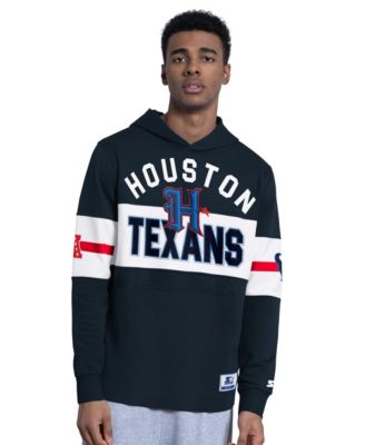 Men's Navy Houston Texans Fullback Jersey Hoodie