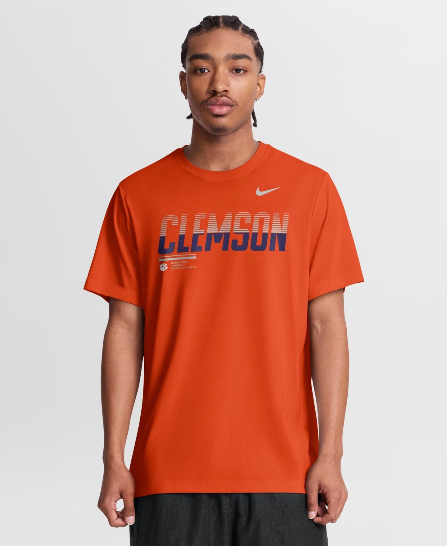 Мужская футболка Nike Orange Clemson Tigers Sideline Legend Dri-FIT — фото 1