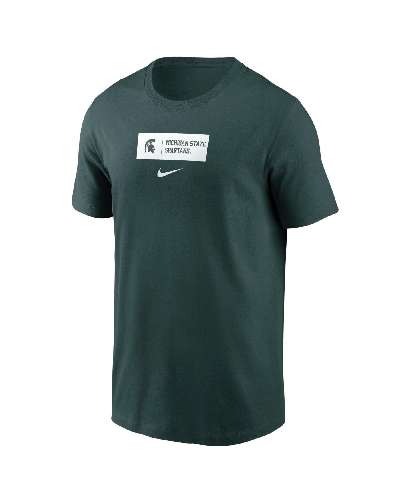 Мужская футболка Nike Green Michigan State Spartans Primetime Crew — фото 4