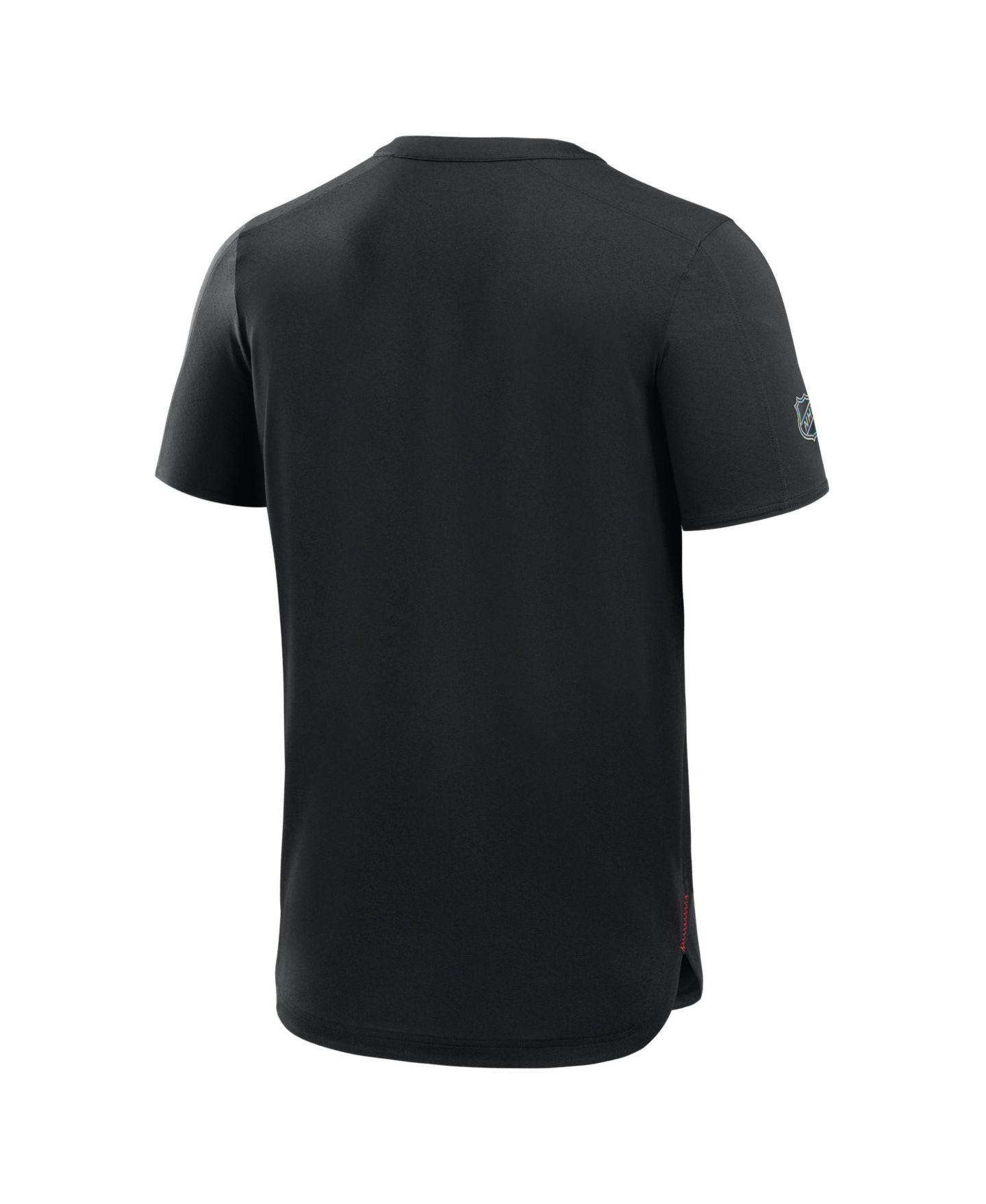 Мужская футболка Fanatics Black Chicago Blackhawks Authentic Pro Train Performance — фото 5
