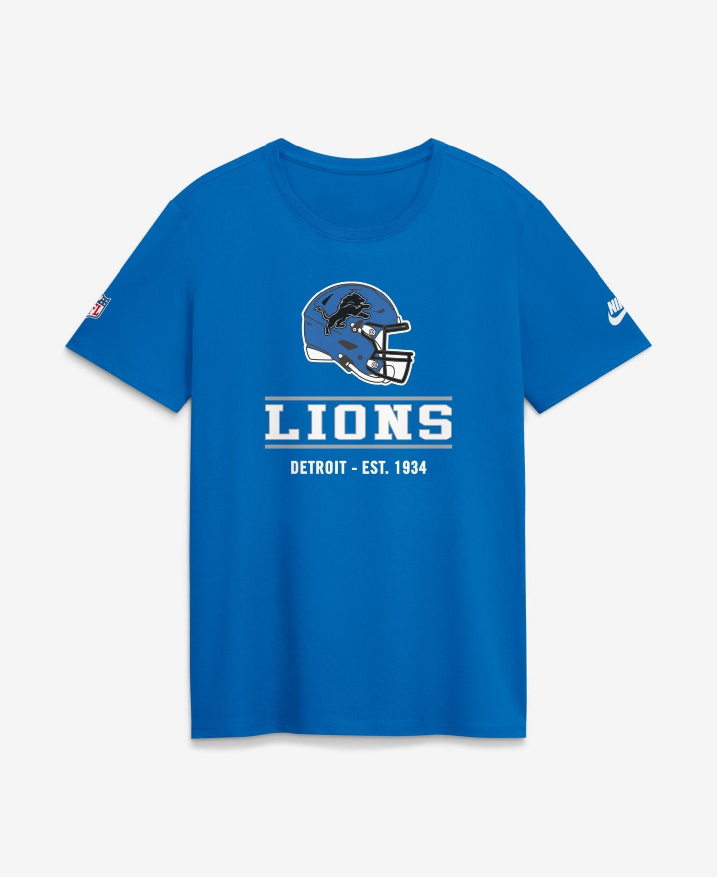 Женская футболка Nike Blue Detroit Lions Sideline Alt Dri-FIT — фото 1