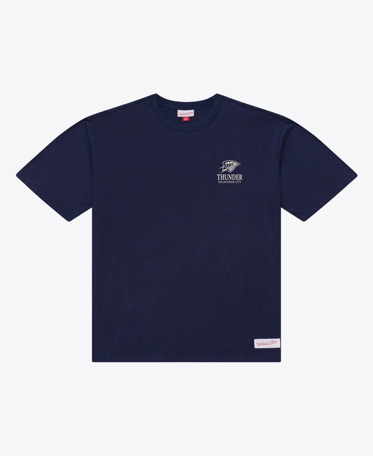 Mitchell & Ness Men's Navy Oklahoma City Thunder Core Essentials T-Shirt - Navy