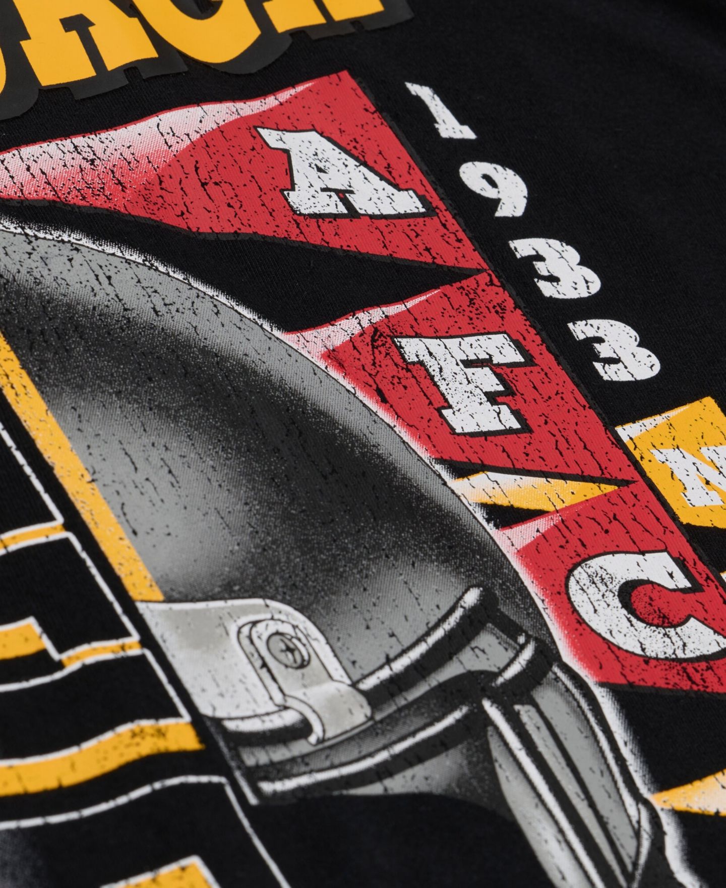 Мужская футболка Mitchell & Ness Black Pittsburgh Steelers Core Essentials Street Graphic — фото 5