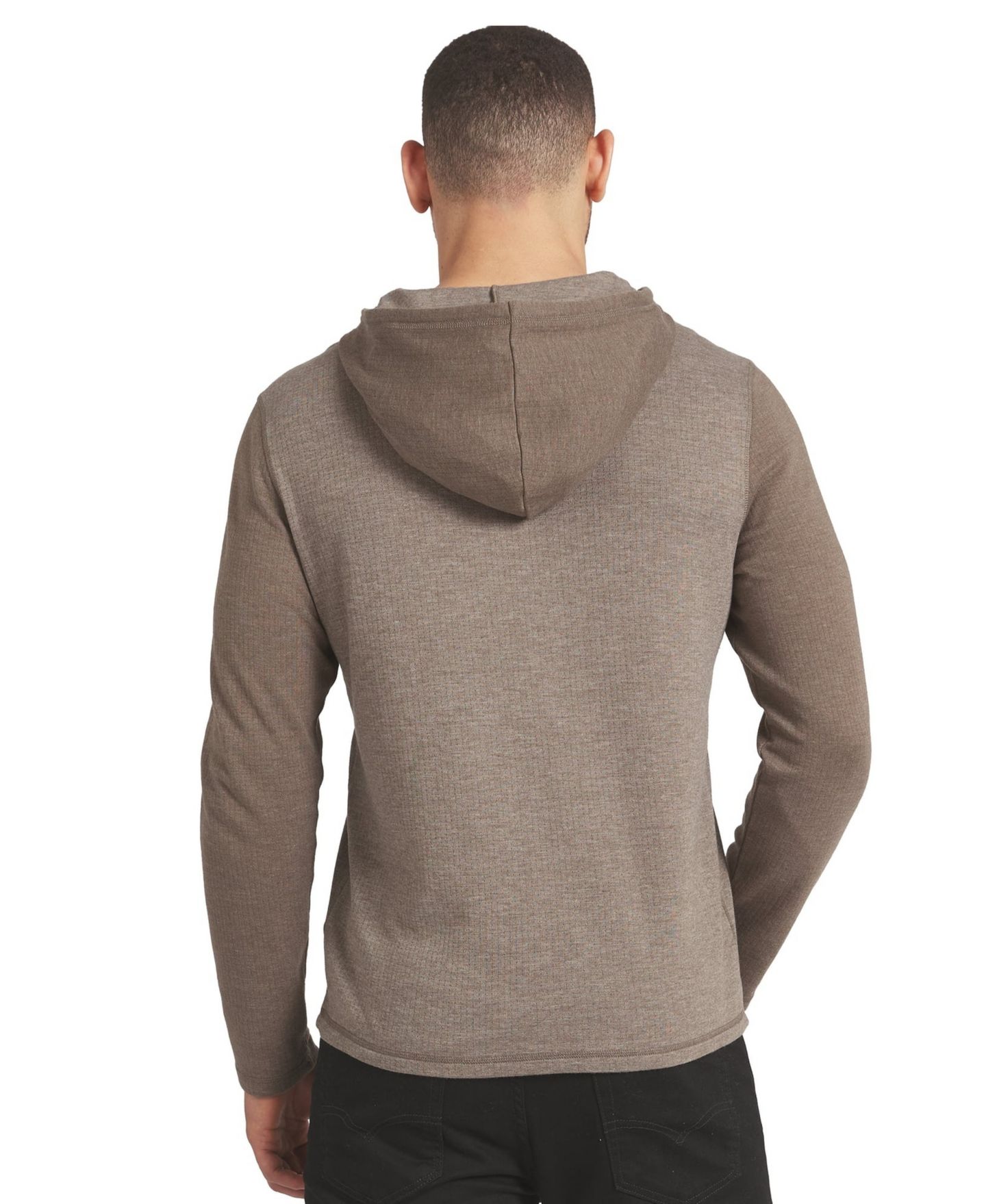 Мужская футболка Darius Rucker Collection By Fanatics Tan/Brown Chicago Bears Knit Hooded Henley Long-Sleeve — фото 2