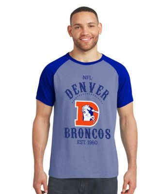 Men's Royal Denver Broncos Raglan T-Shirt