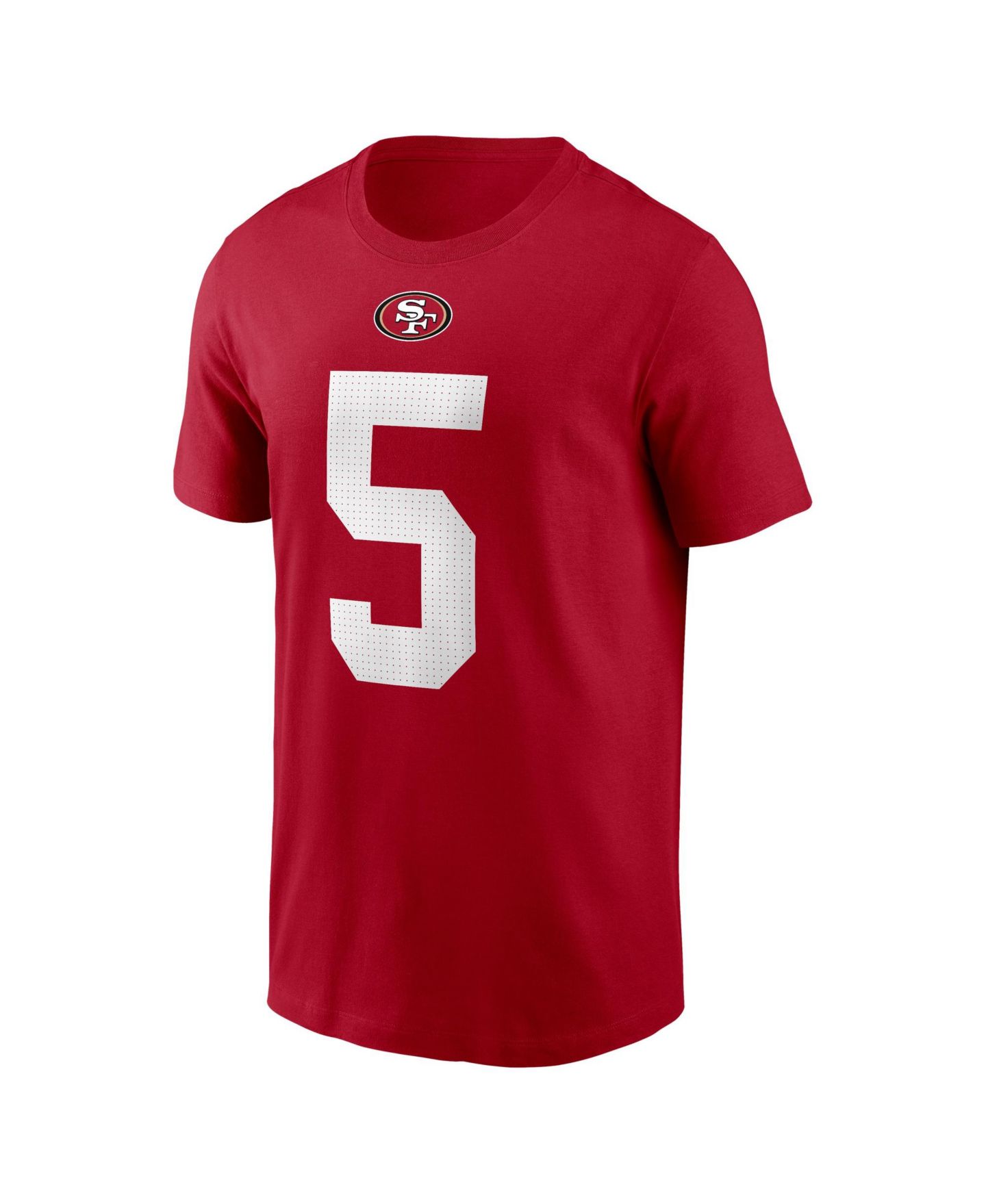 Мужская футболка Nike Mike Evans Scarlet San Francisco 49ers Name & Number — фото 2