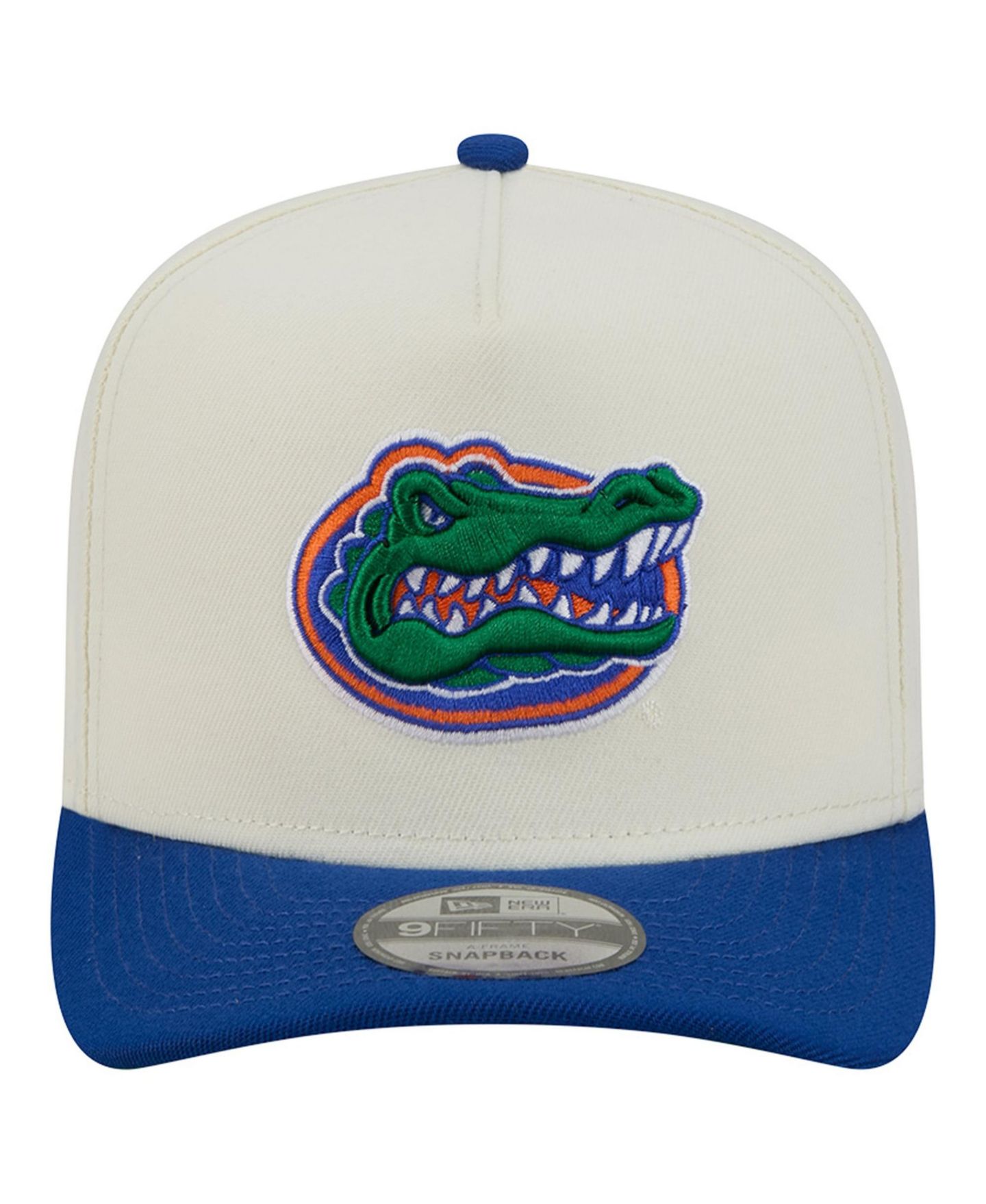 Кепка New Era White/Royal Florida Gators 9FIFTY A-Frame Snapback Hat — фото 2