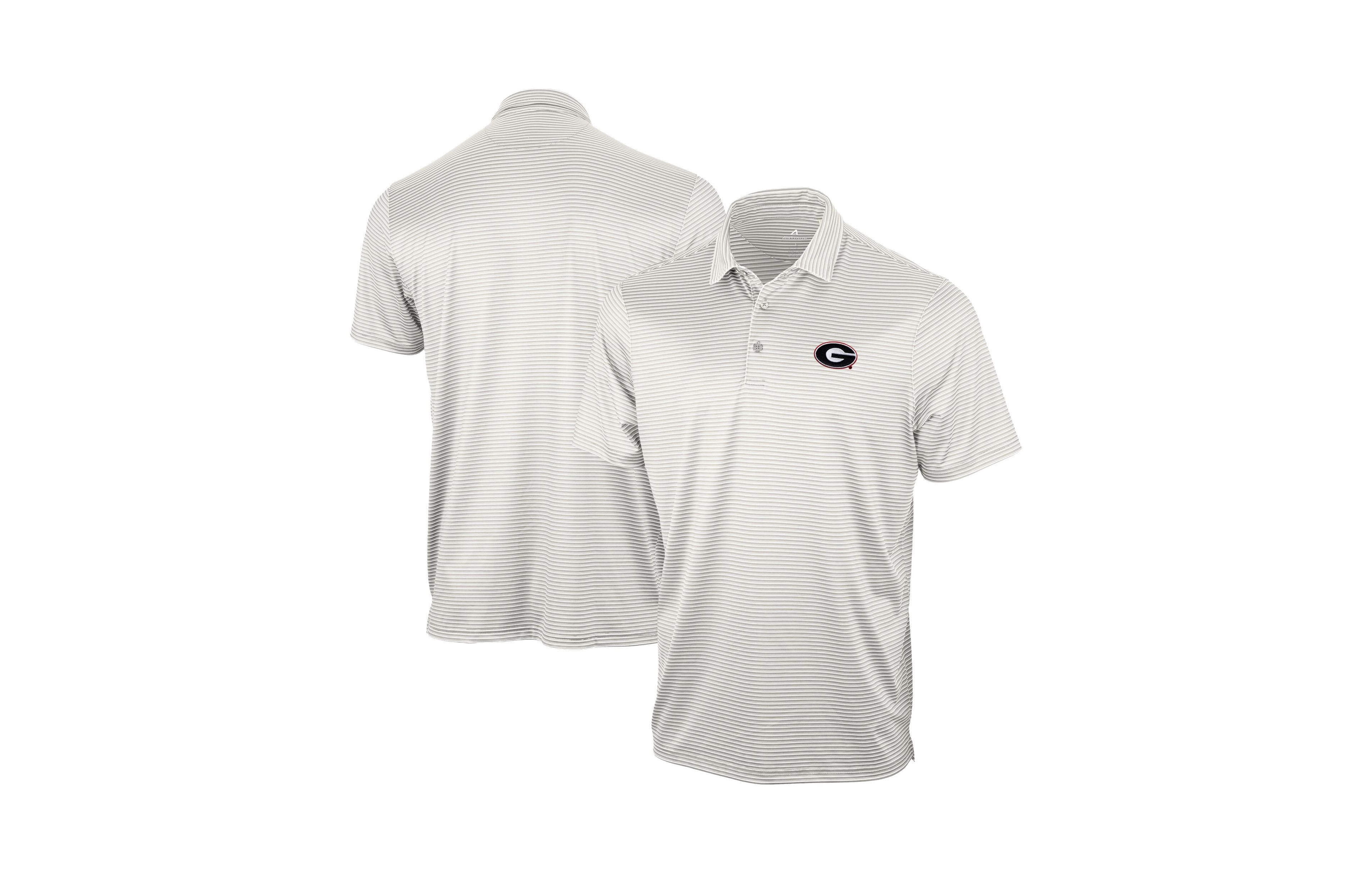 Antigua Men's Gray Georgia Bulldogs Eager Polo Shirt