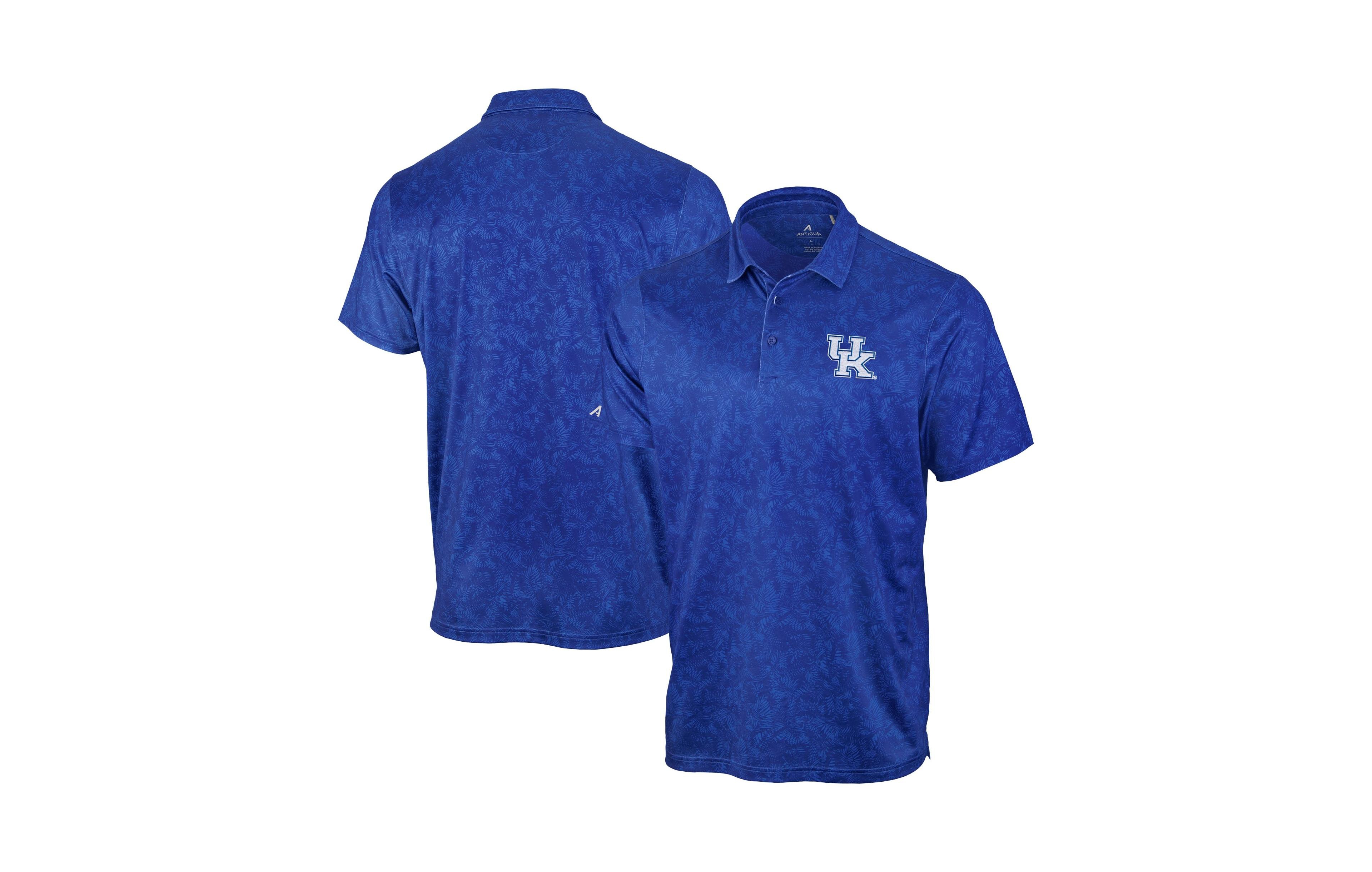 Antigua Men's Royal Kentucky Wildcats Lush Polo Shirt