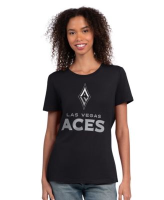 Women's Black Las Vegas Aces WNBA 30th Anniversary Scoop Neck T-Shirt