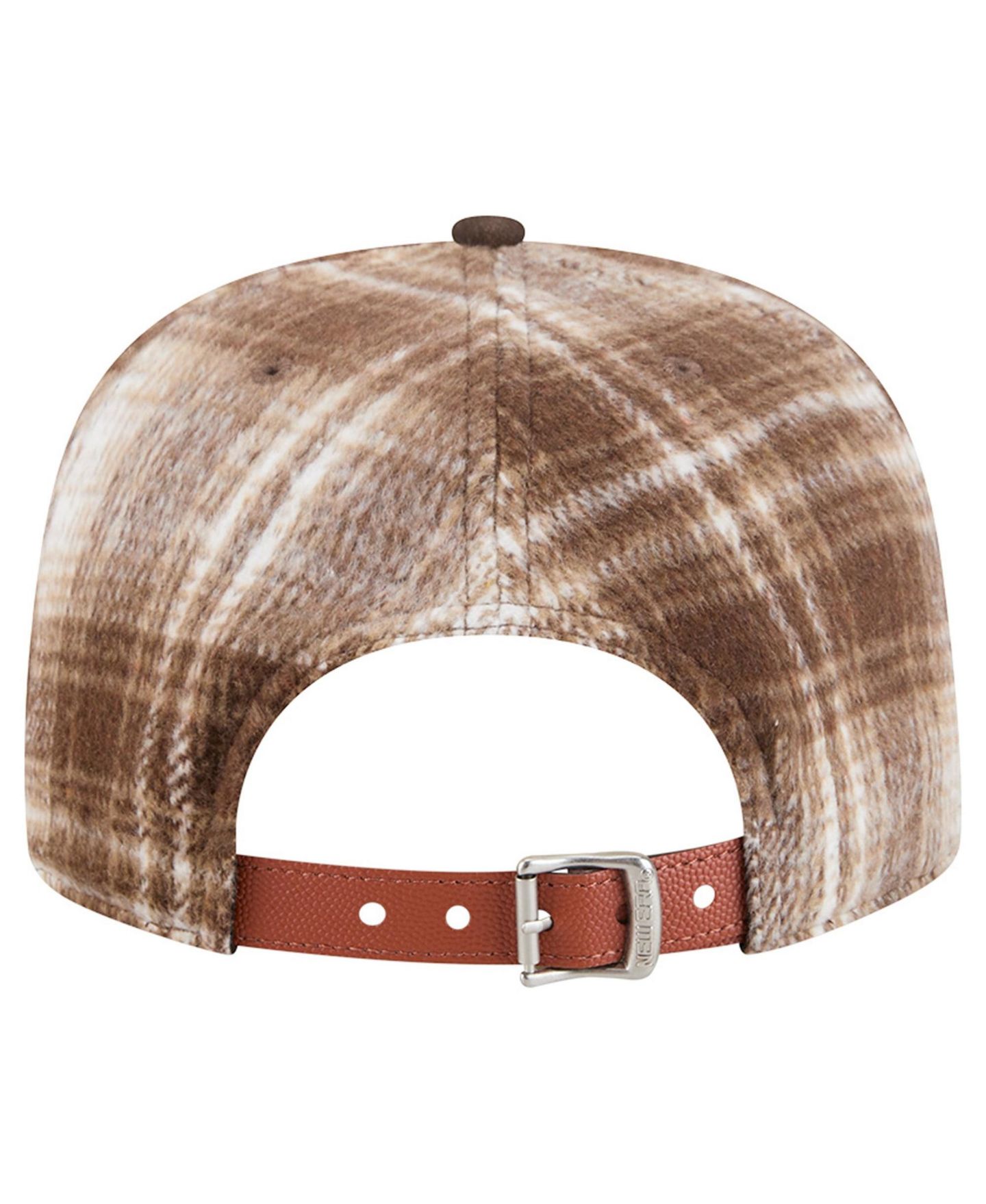 Мужская кепка New Era Brown Chicago Bulls Plaid 9FIFTY A-Frame Adjustable Hat — фото 4