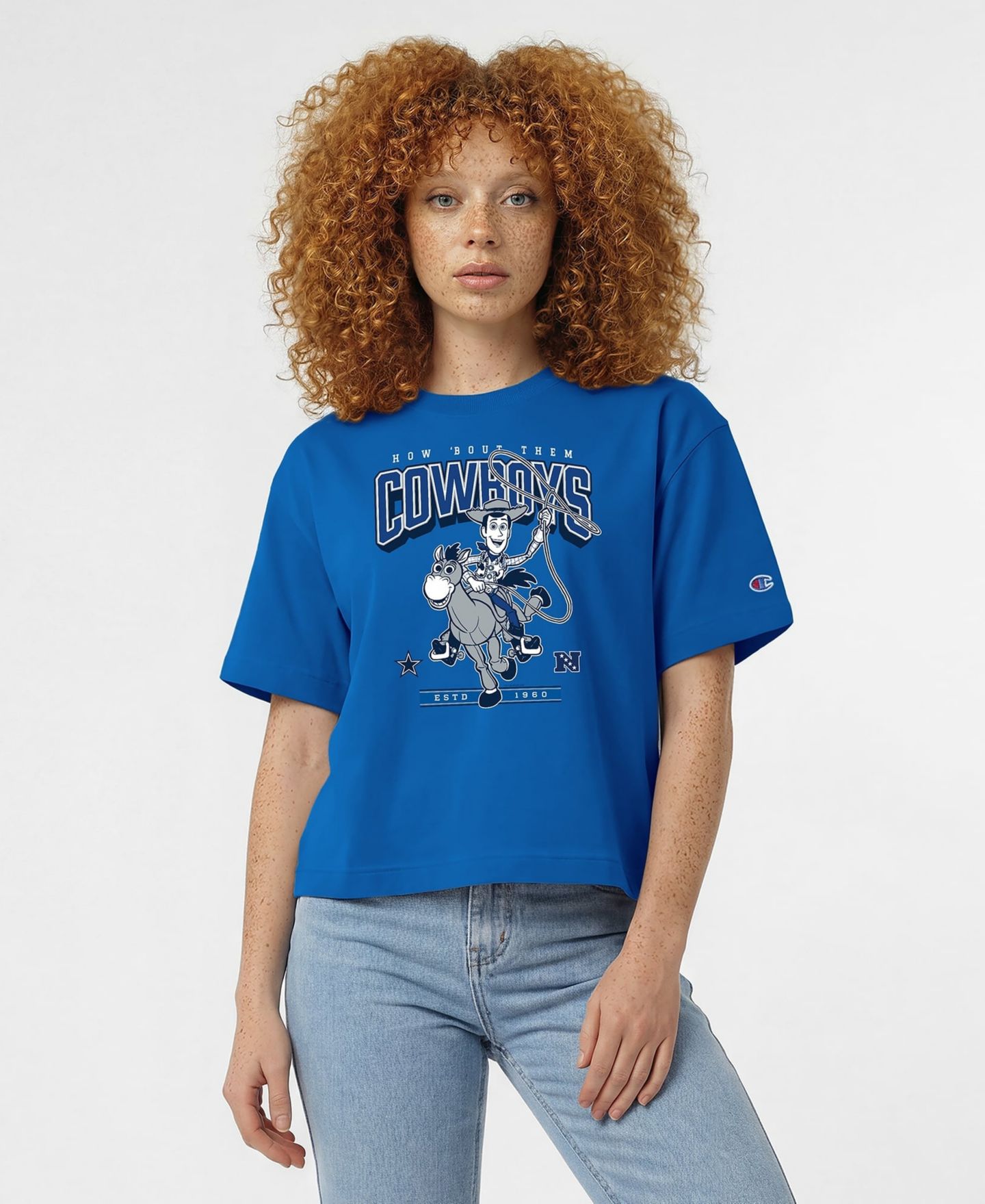Женская футболка Champion Disney x Royal Dallas Cowboys Woody All-Star — фото 1