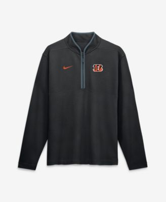 Men's Black Cincinnati Bengals Dri-FIT Victory Half-Zip Pullover