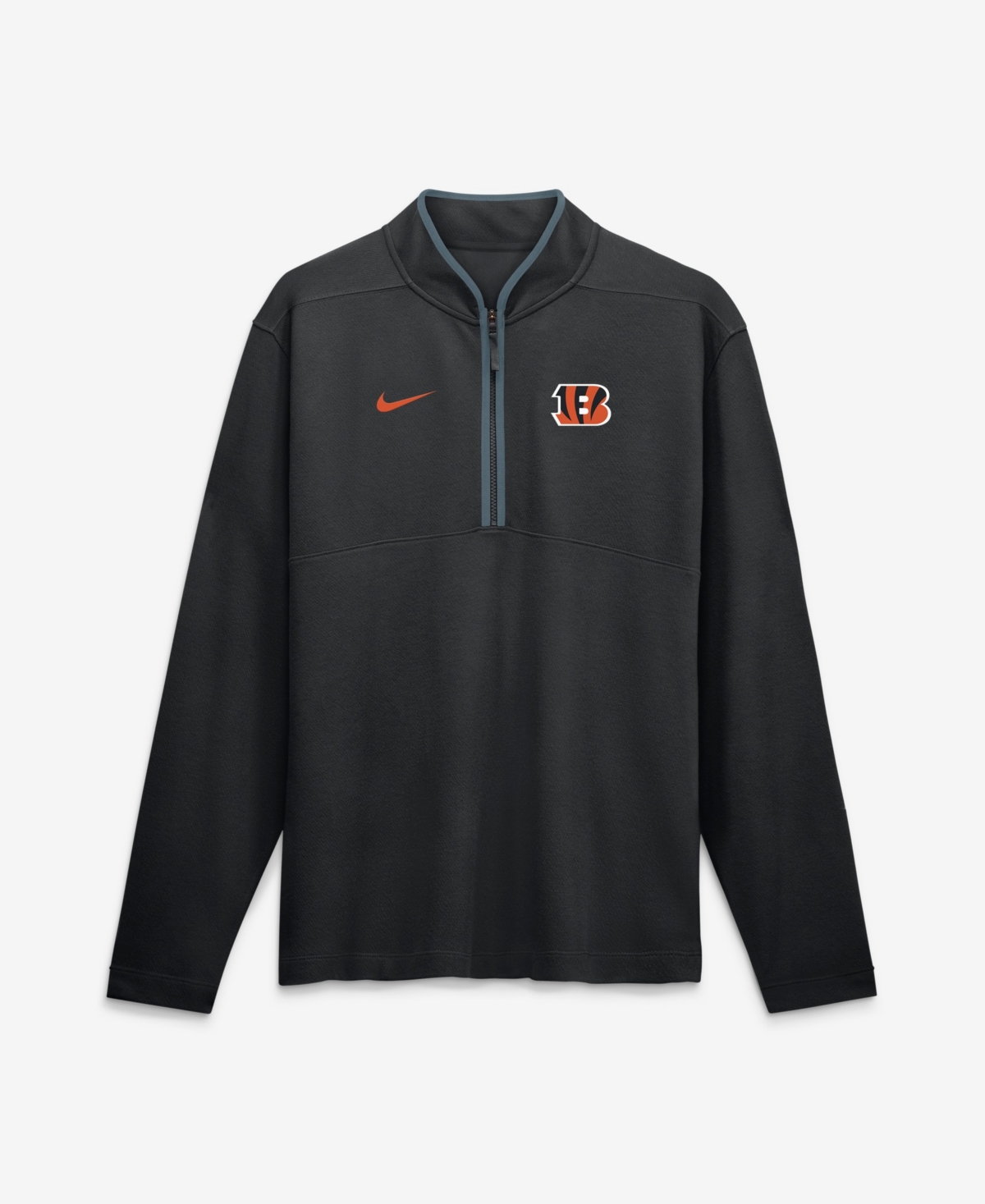 Nike Men's Black Cincinnati Bengals Dri-fit Victory Half-Zip Pullover - Black, Anthracite