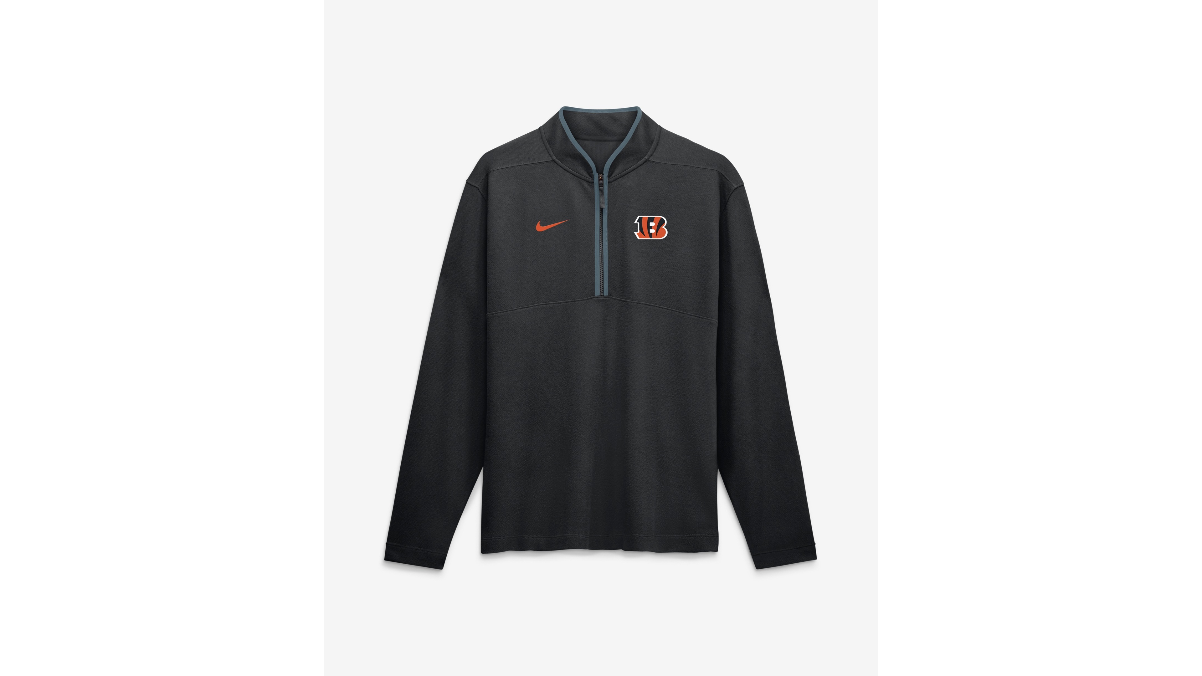 Nike Men's Black Cincinnati Bengals Dri-fit Victory Half-Zip Pullover