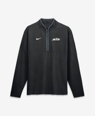 Men's Black New York Jets Dri-FIT Victory Half-Zip Pullover