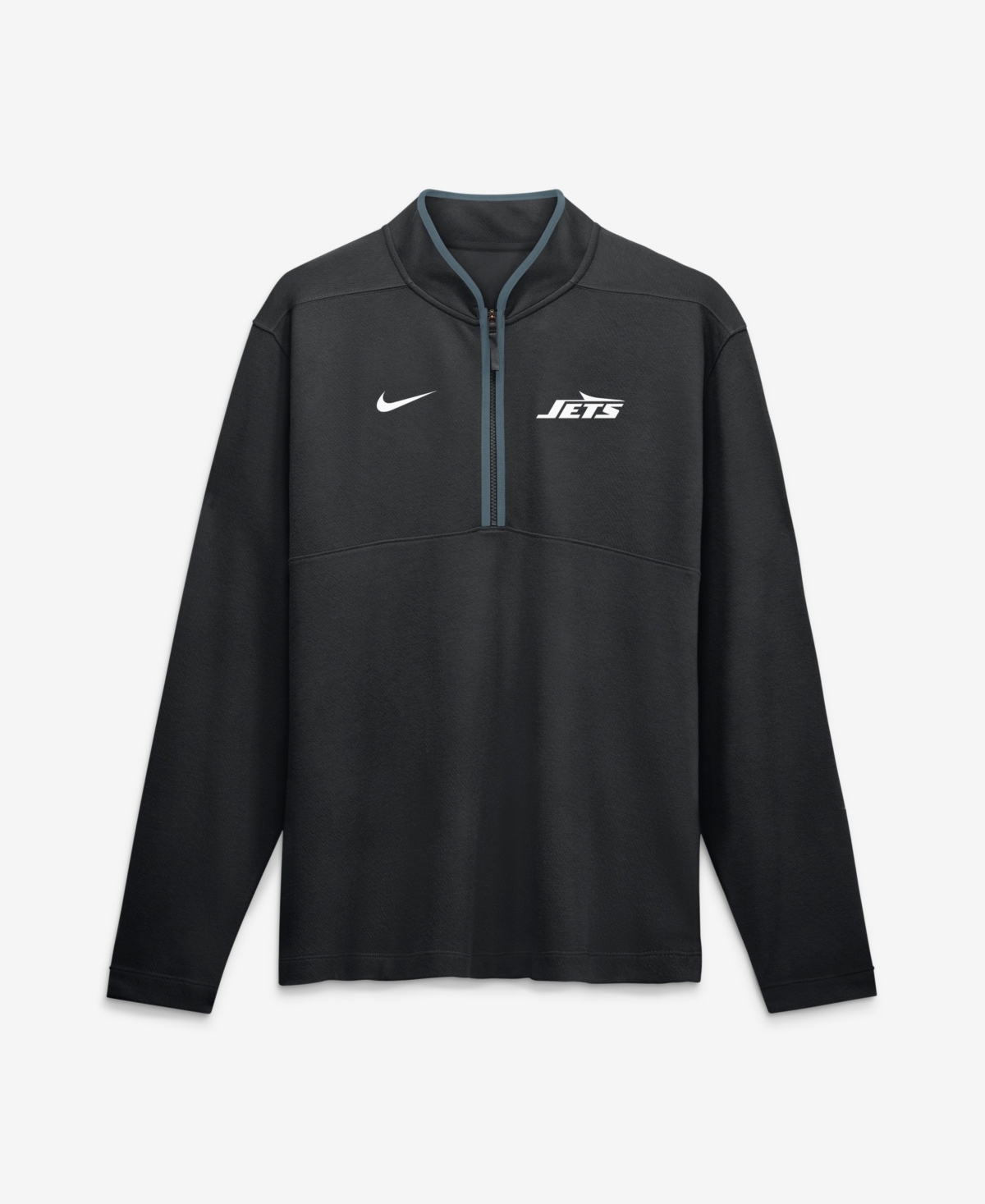 Nike Men's Black New York Jets Dri-fit Victory Half-Zip Pullover - Black, Anthracite