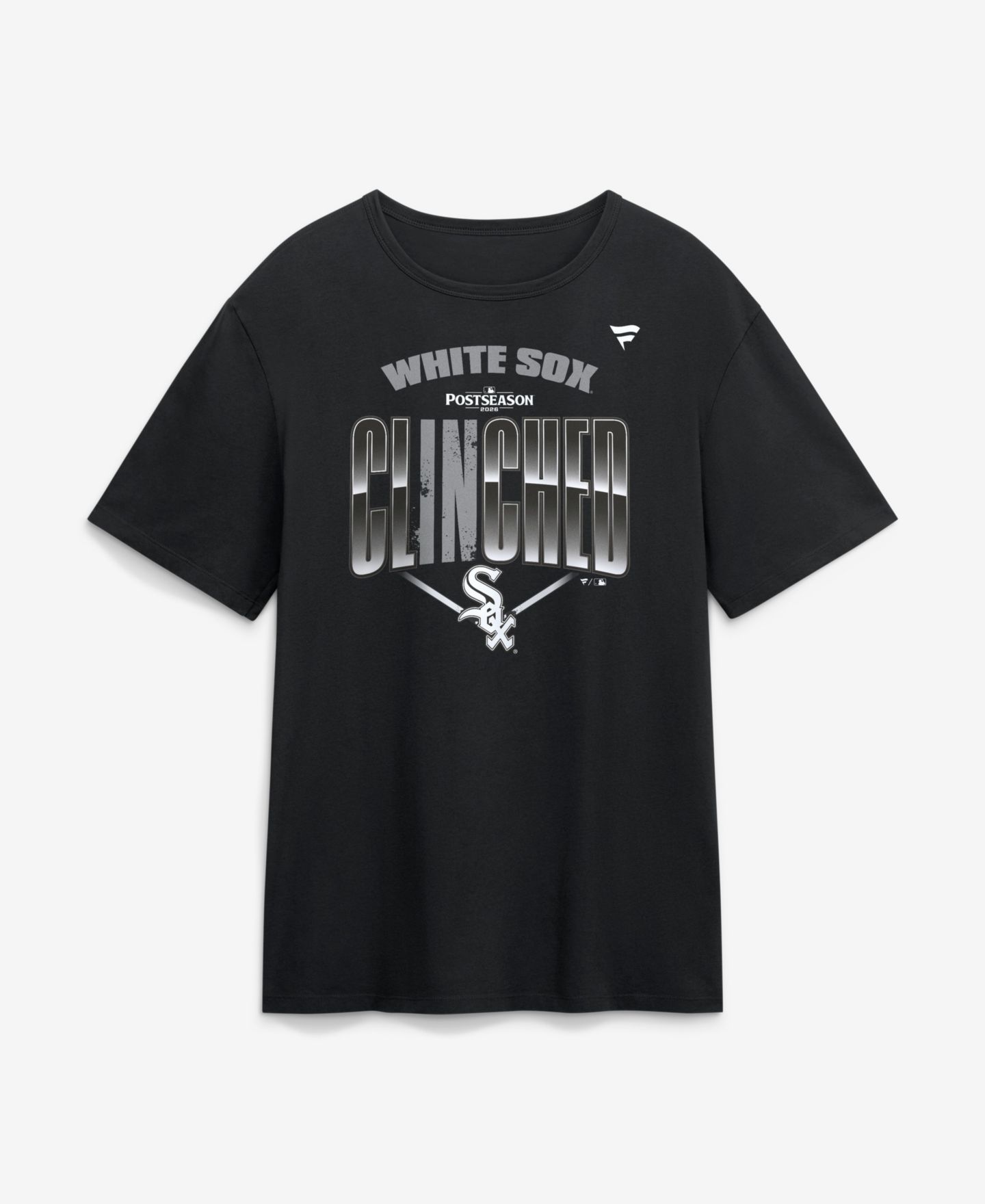 Мужская футболка Fanatics Black Chicago White Sox 2026 MLB Postseason Locker Room — фото 1