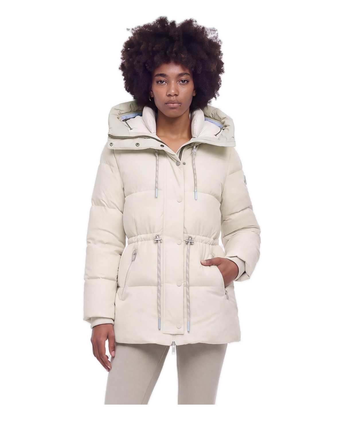 Alpenhaus Women's Montbelle Hooded Relaxed-Fit Short Puffer Jacket - Lightstone