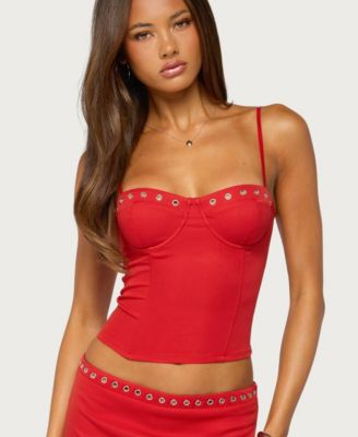 Women's Chara Sweetheart Grommet Lace-Up Back Corset