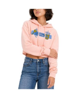 Women's Women's' Coffee and Keychain Cropped Graphic Hoodie