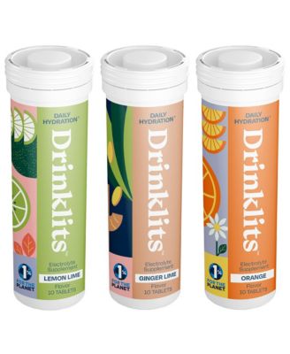 Hydration Bundle: Electrolyte Tablets in 3 Flavors  3 Tubes 30 Servings