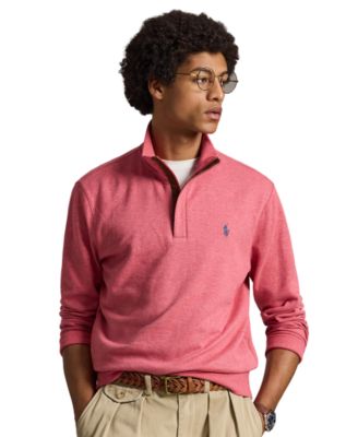 Men's Luxury Jersey Quarter-Zip Pullover Sweater