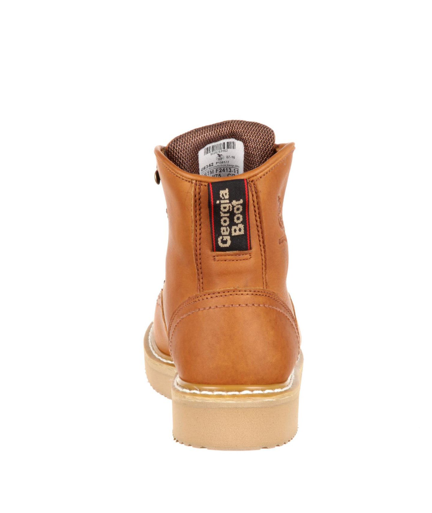 Мужские ботинки GEORGIA BOOT Wedge Steel Toe Work Boot, цвет: Золотой — фото 5