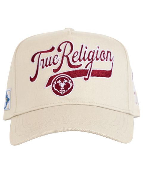 Мужская кепка True Religion Retro Snapback Hat, цвет: Зимний белый