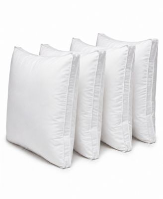Gusseted Firm Plush Down Alternative Side/Back Sleeper 4-Pack Pillow, Queen