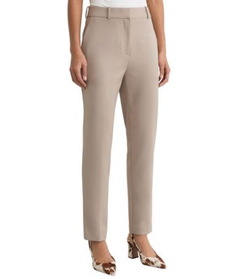 Petite Gabi Straight Mid-Rise Work Pants
