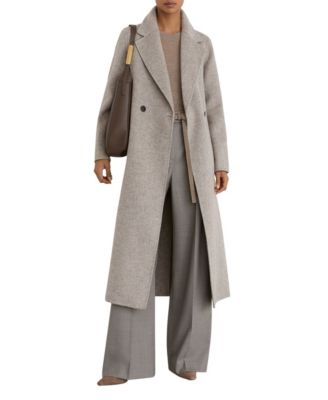 Petite Daia Double-Breasted Wool-Blend Wrap Coat