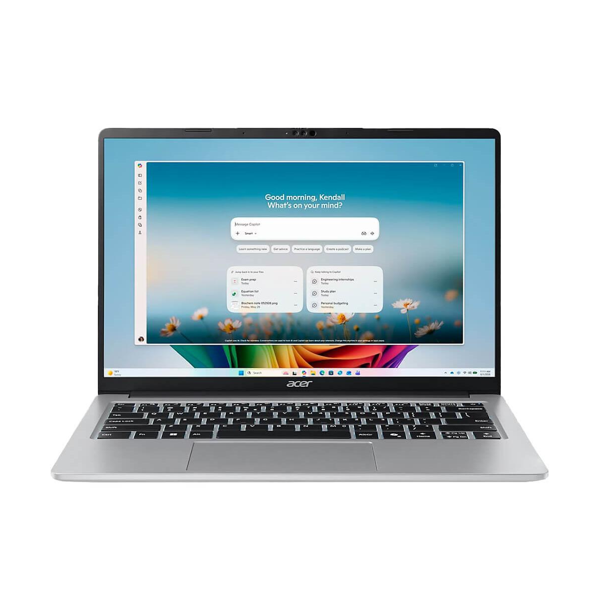 Aspire Lite 14 AL14-11M-X8EN Laptop, Snapdragon X, 16GB, 512GB Ssd - Iron - Iron