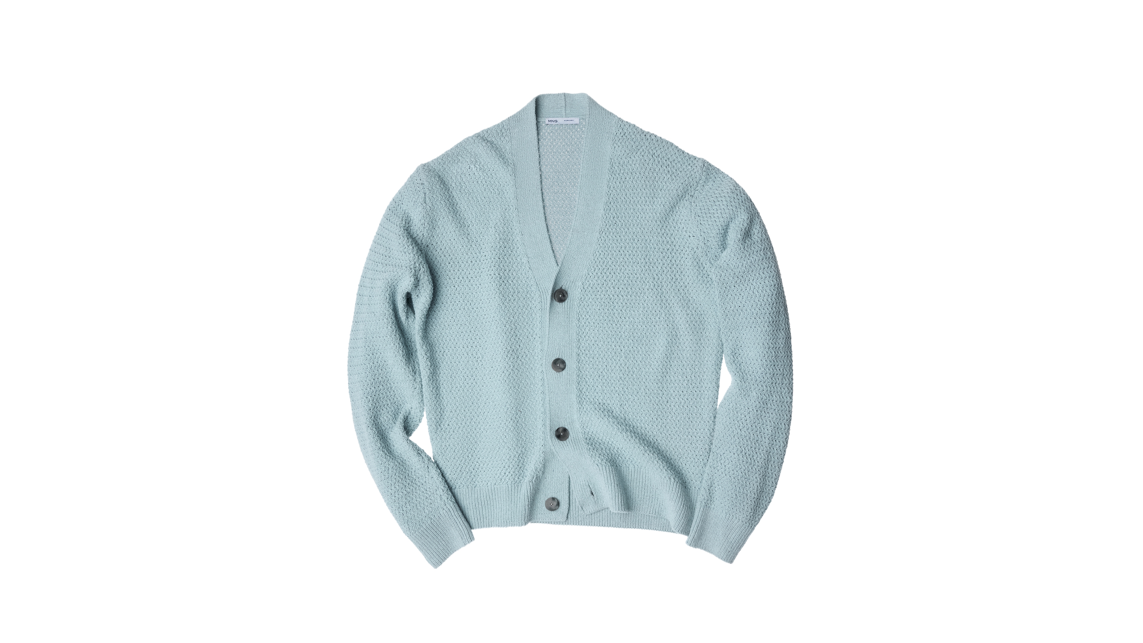 Mango Men's Saski V-Neck Straight-Fit Long-Sleeve Cardigan