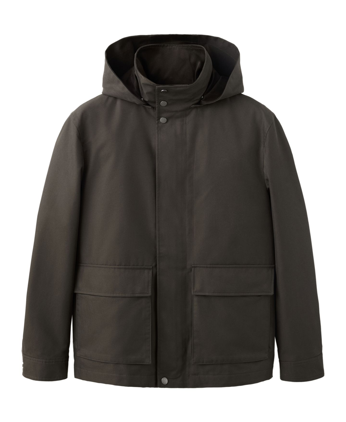 Мужская куртка Mango Adrian Hooded, цвет: Коричневый — фото 1
