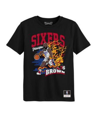 Preschool  Jaylen Brown Black Philadelphia 76ers Fired Up T-Shirt
