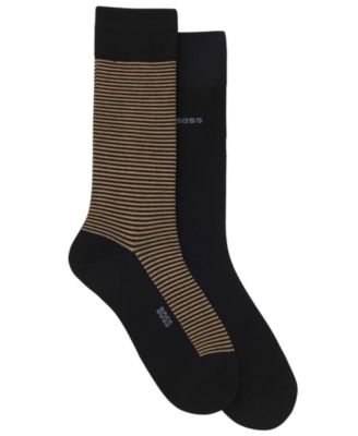 Men's Striped Crew Socks, 2-Pack