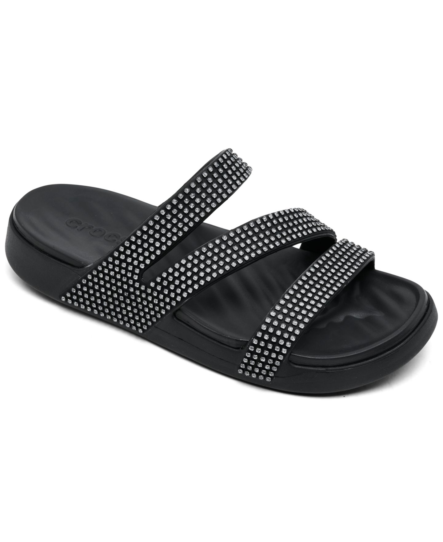 Женские сандалии Crocs Getaway Gems Strappy, цвет: Чёрный — фото 1