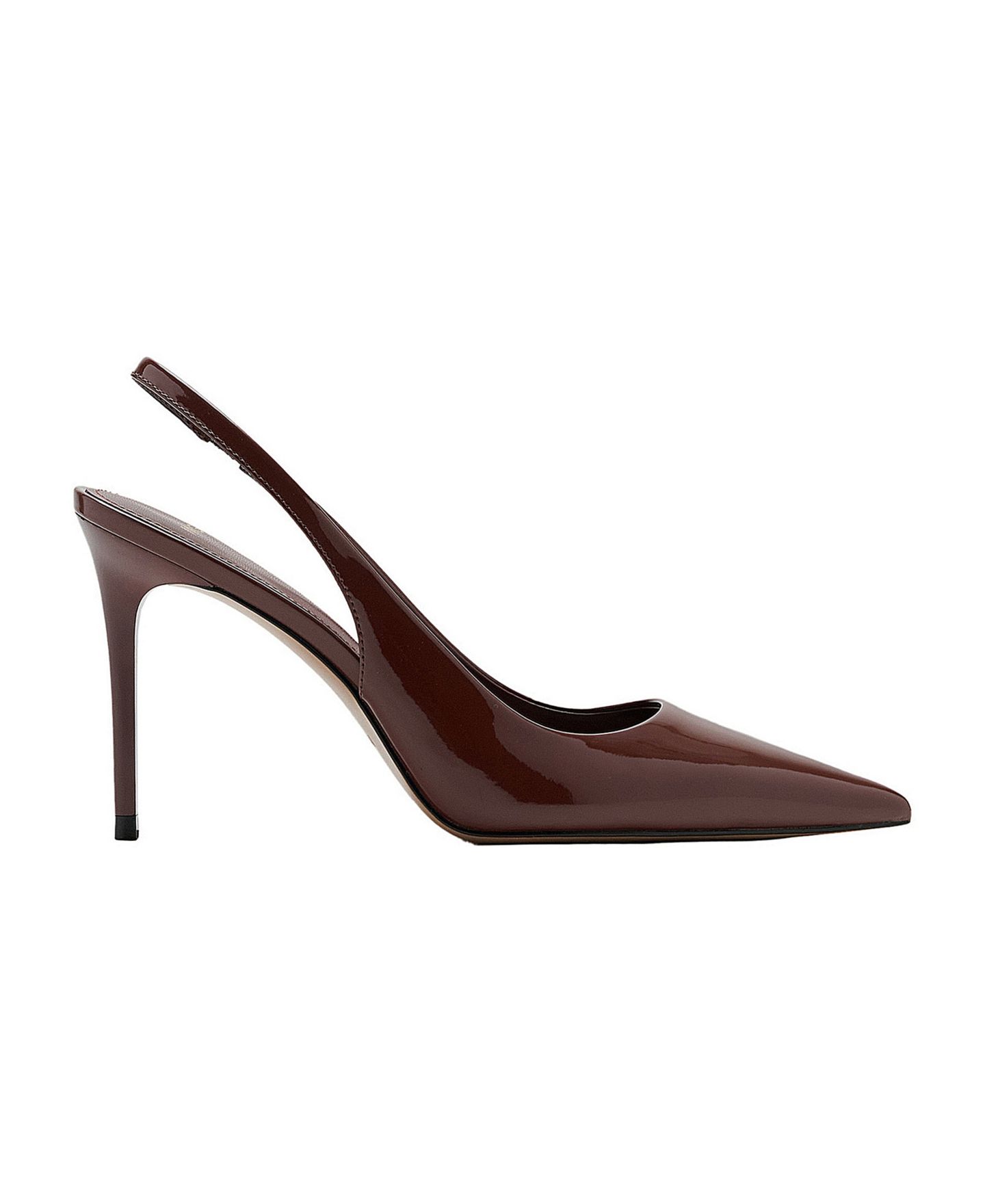 Женские туфли Mango Pointed Toe Stiletto Slingback, цвет: Коричневый — фото 1