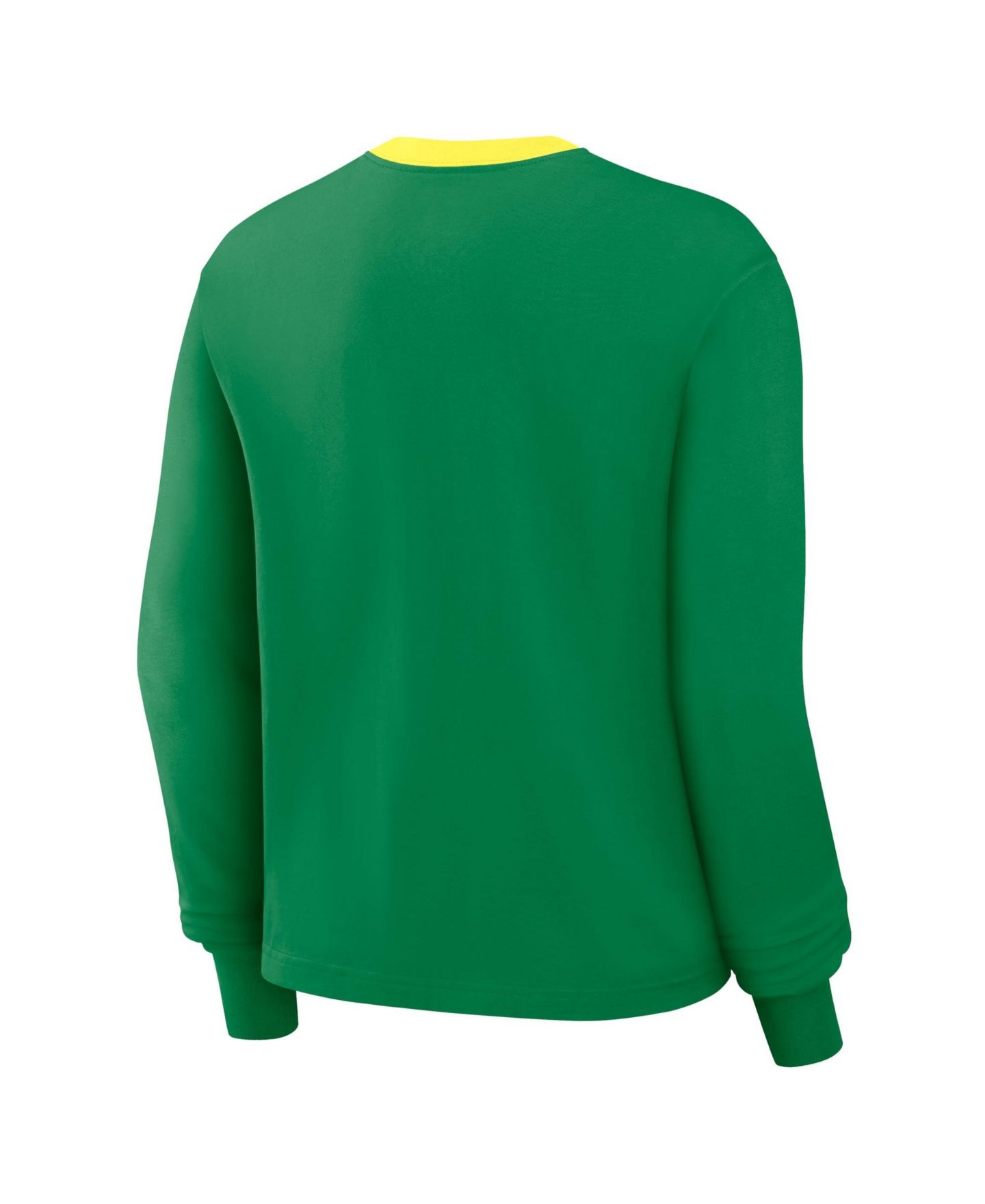 Женская футболка Nike Oregon Ducks Green Ringer Boxy Long-Sleeve — фото 4