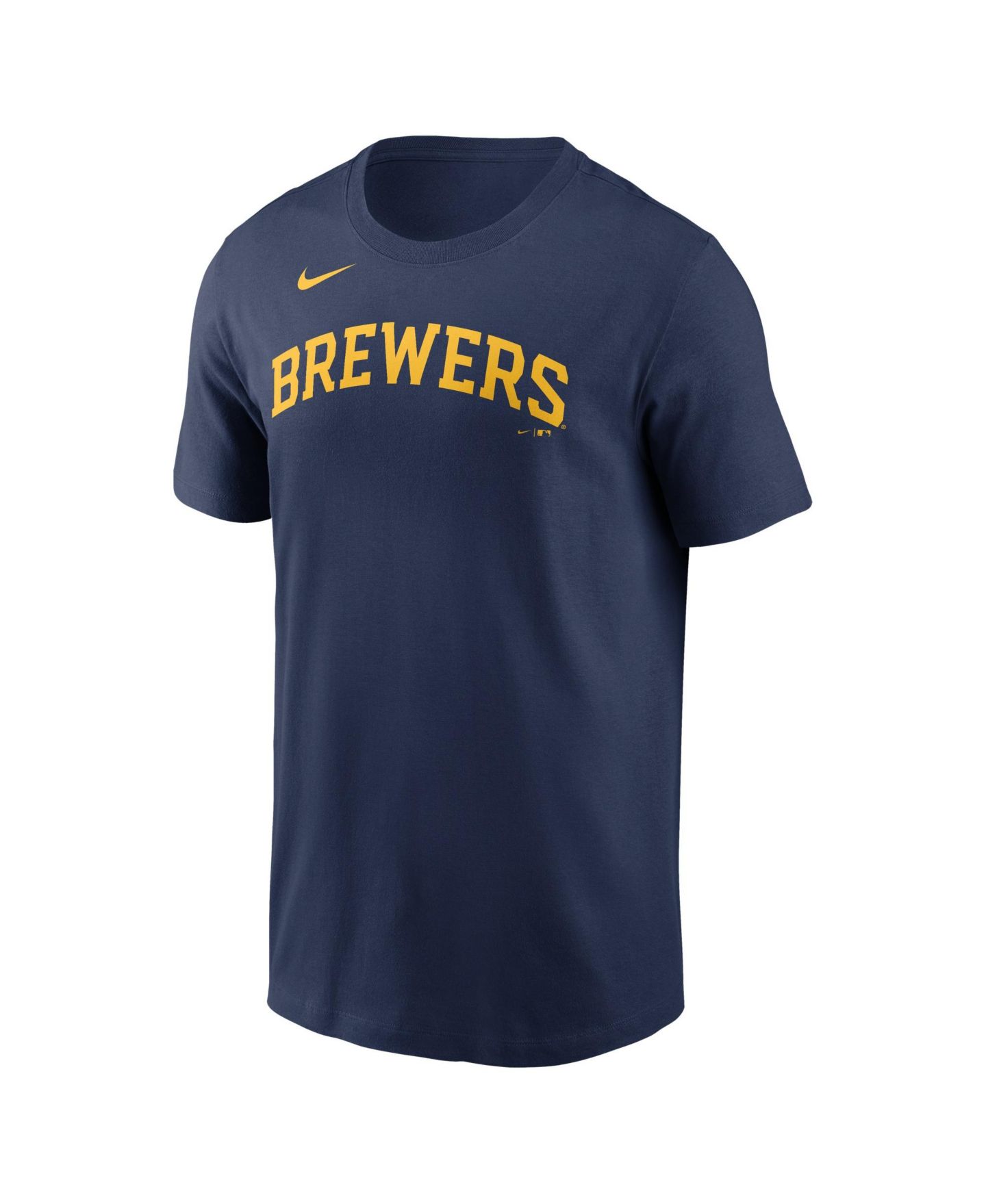 Мужская футболка Nike Jacob Misiorowski Navy Milwaukee Brewers Name & Number — фото 2