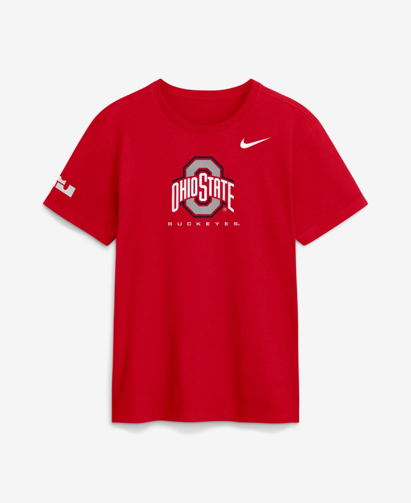 Мужская футболка Nike LeBron James Scarlet Ohio State Buckeyes Courtside Dri-FIT — фото 2