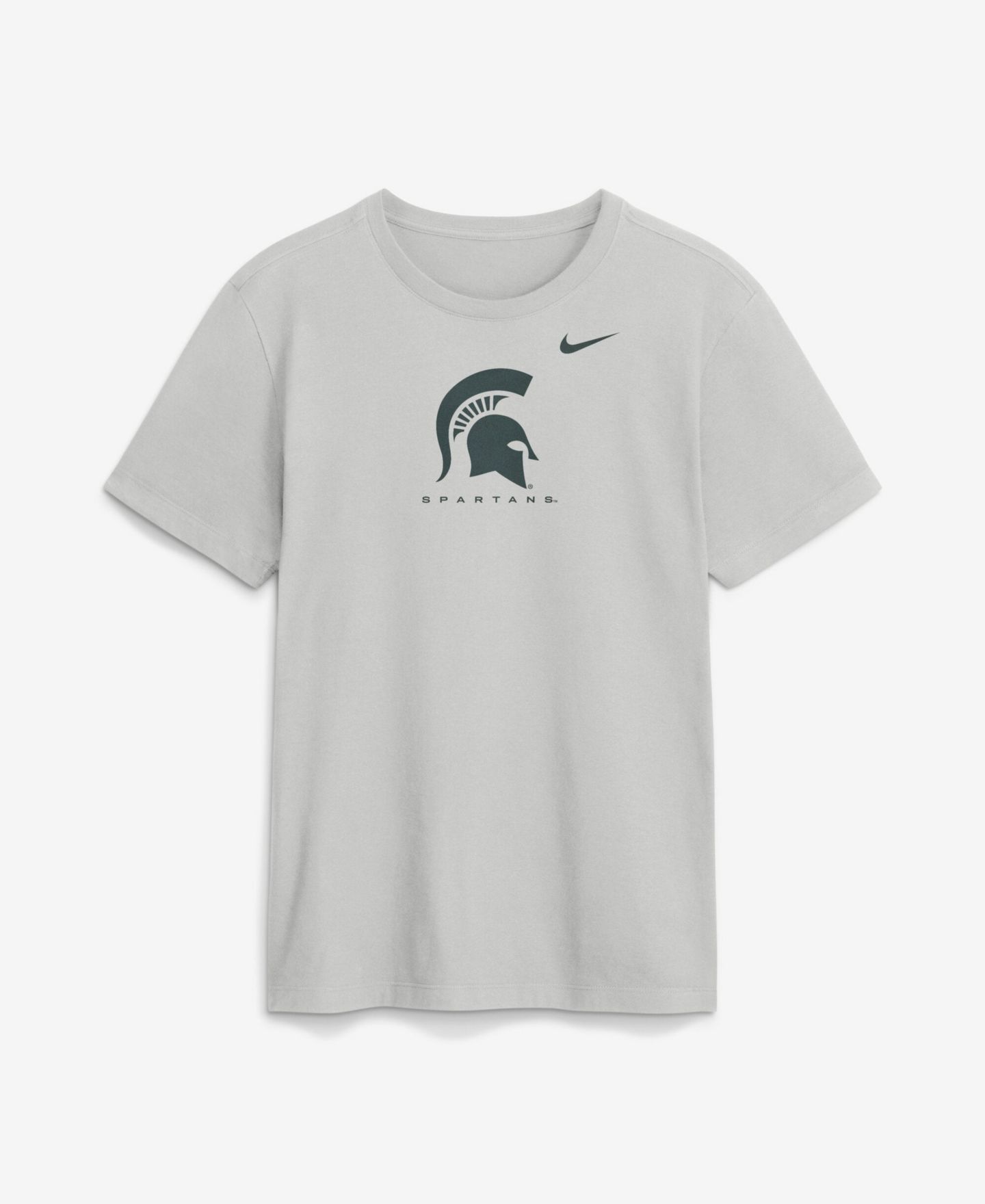 Мужская футболка Nike Gray Michigan State Spartans Courtside Dri-FIT — фото 2