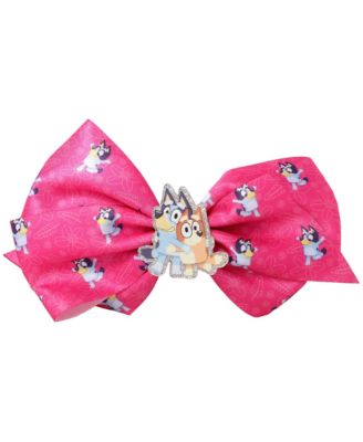 Bingo and Bow Hair Clip Official License, Pink Bow for Hair