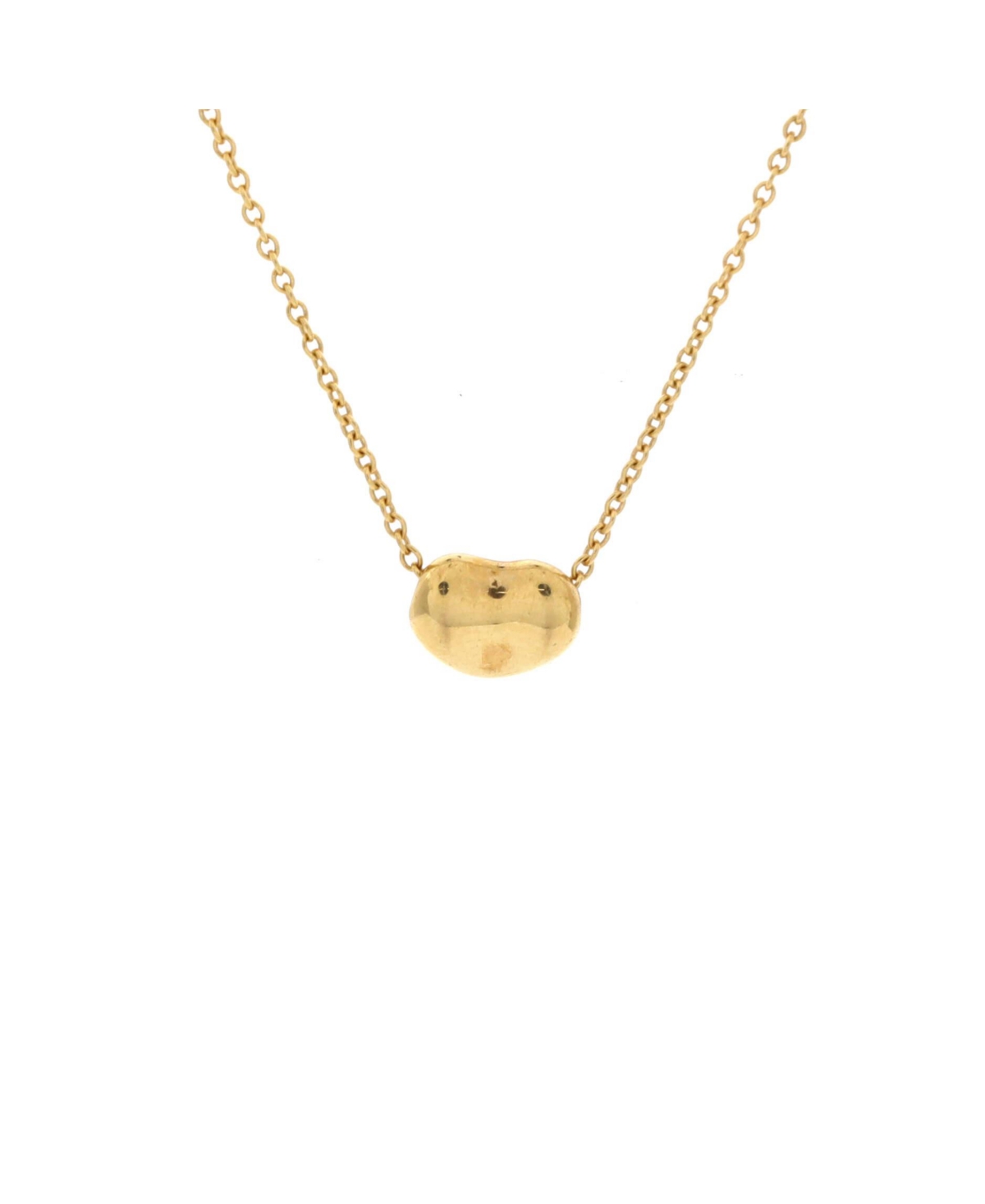 Pre-Owned Tiffany and Co Elsa Peretti Bean Pendant Necklace - 18k yellow gold
