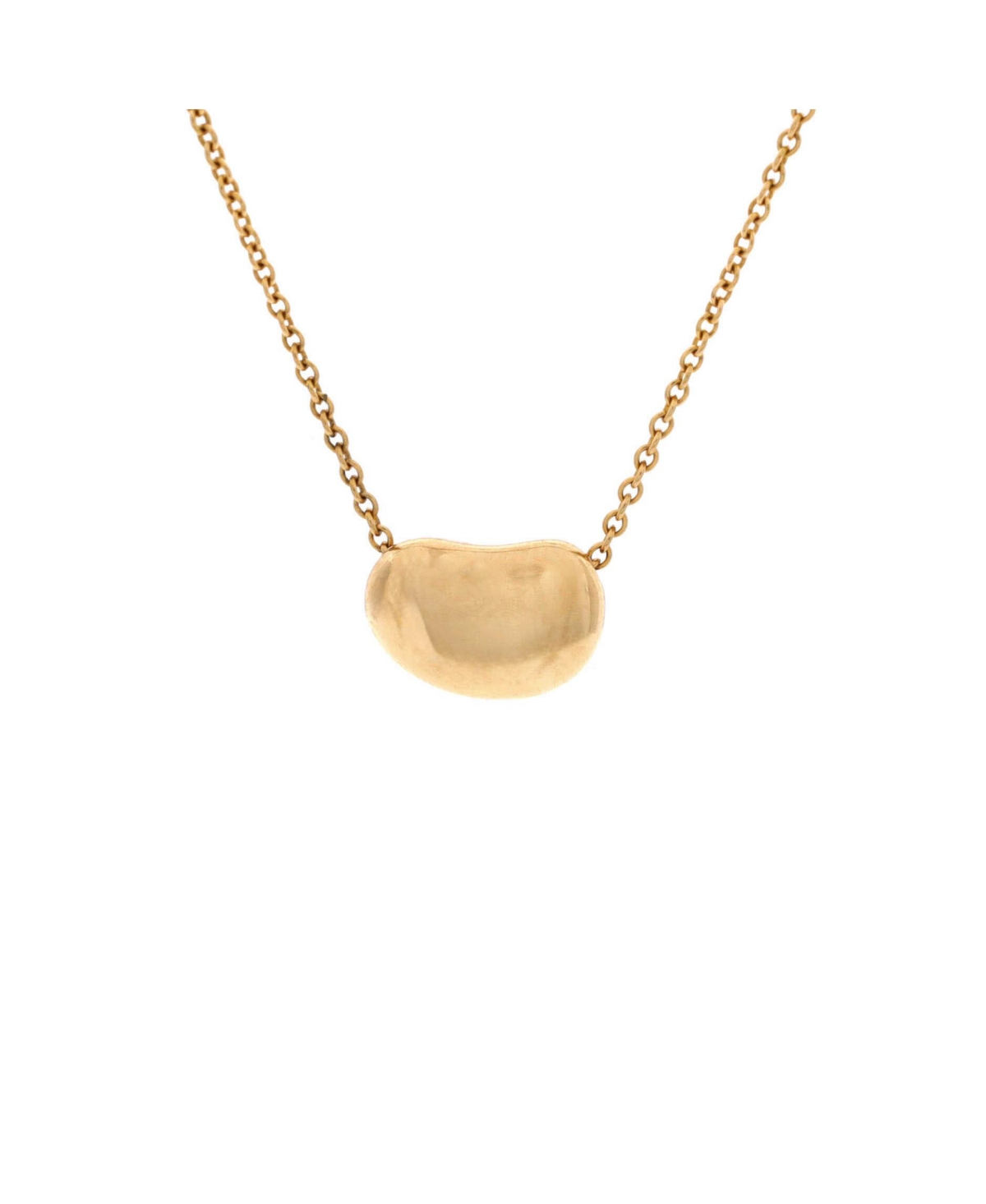 Pre-Owned Tiffany and Co Elsa Peretti Bean Pendant Necklace - 18k yellow gold
