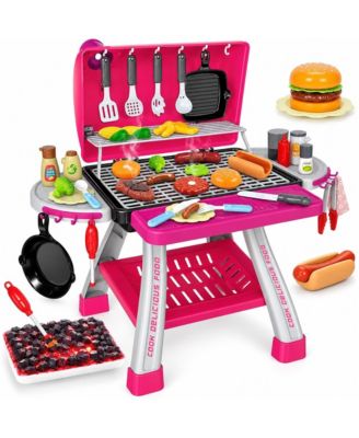 BBQ Grill Smoke, Sound & Light Effects 73-Piece Cooking Playset, Ages 3+