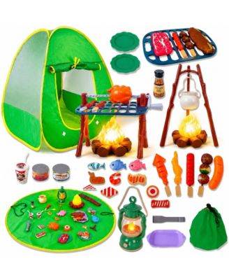 Camping Pop-Up Play Tent 5-in-1 Playset, Ages 3-7