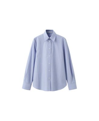 Women's Pinstripe Button-Up Shirt