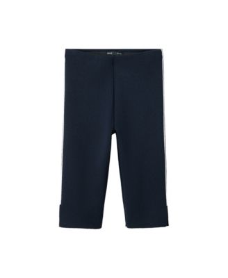 Women's Contrast Stripe Knit Capris